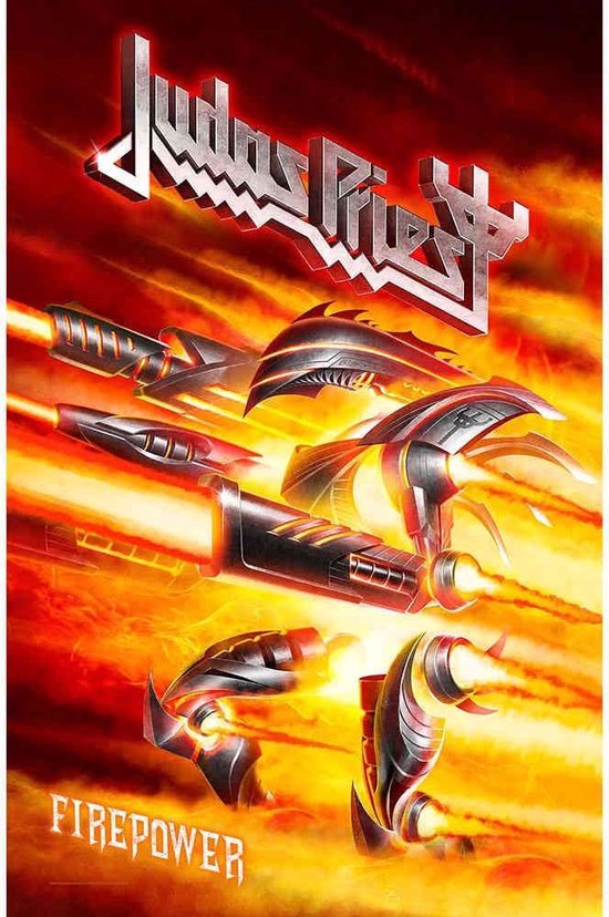 Judas Priest Textiel Poster Flag Firepower Multicolours