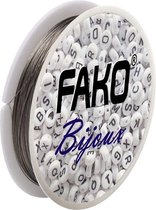 Fako Bijoux® - Staaldraad Op Rol - Nylon Gecoat - Sieraden Maken - 0.3mm - 40 Meter