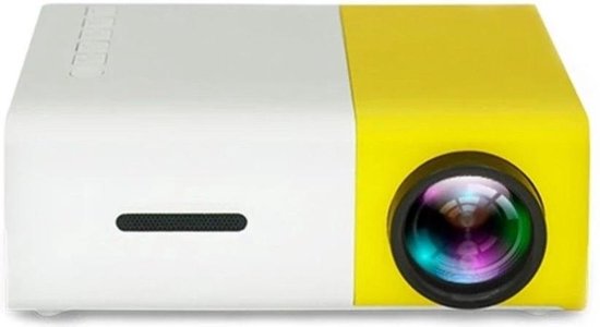 YG-300 Mini Beamer - 320 x 240 - USB - HDMI - Wit - Geel - 50 lumen - Merkloos