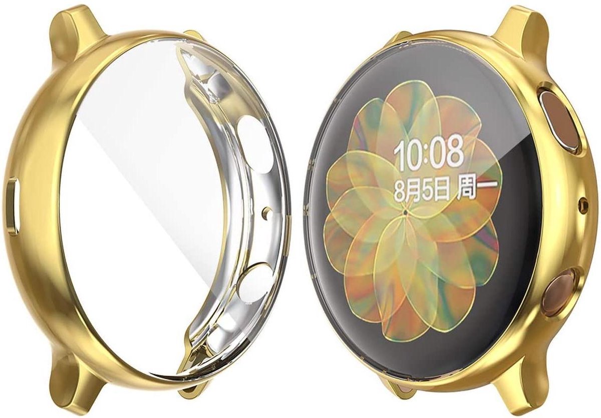 YONO Full Cover Bumper geschikt voor Samsung Galaxy Watch Active 2 44mm Siliconen. bol