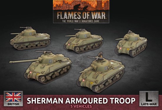 Afbeelding van het spel Flames of War: Sherman Armoured Troop