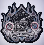 Biker rug patch independent bike