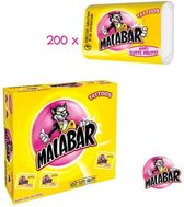 Malabar 'tutti frutti' kauwgums met TATTOO - doos van 200 stuks
