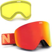 VAIN Scarlet Skibril Pack - Anti-condens - UV400 - Rode + Extra Lens
