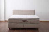 KING STYLE KOFFERBED 140x200 MET MATRAS EN TOPPER - KLEUR BEIGE