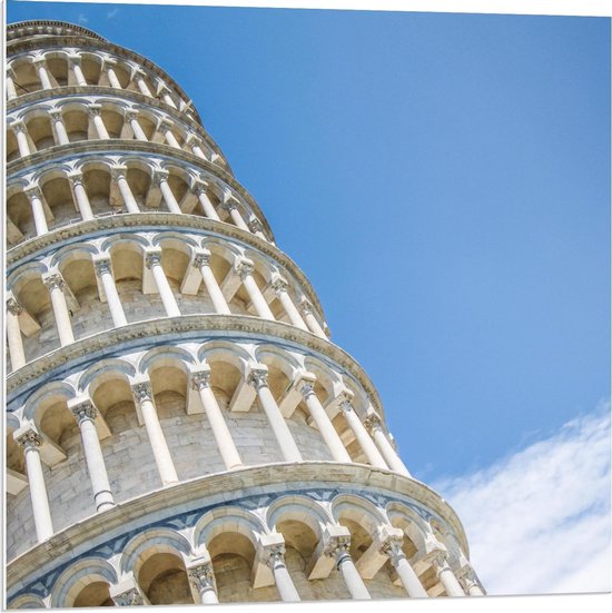 Forex - Toren van Pisa - Italië - 80x80cm Foto op Forex