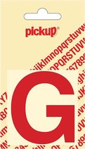 Pickup plakletter Helvetica 60 mm - rood G