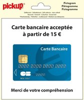 Pickup pictogram 15x15 cm Carte bancaire acceptee