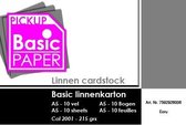 Pickup Basic Linnenkarton A5 Ecru - 10 vel - 215g