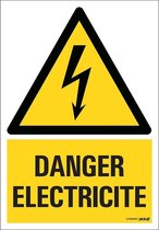 Pickup bord panneau 23x33 cm Combi - Danger electricite