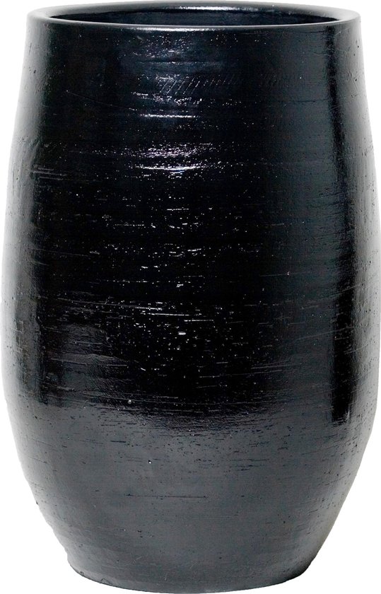 Luxe grote plantenpot/bloempot zwart van keramiek 40 cm - Keramische... |  bol.com