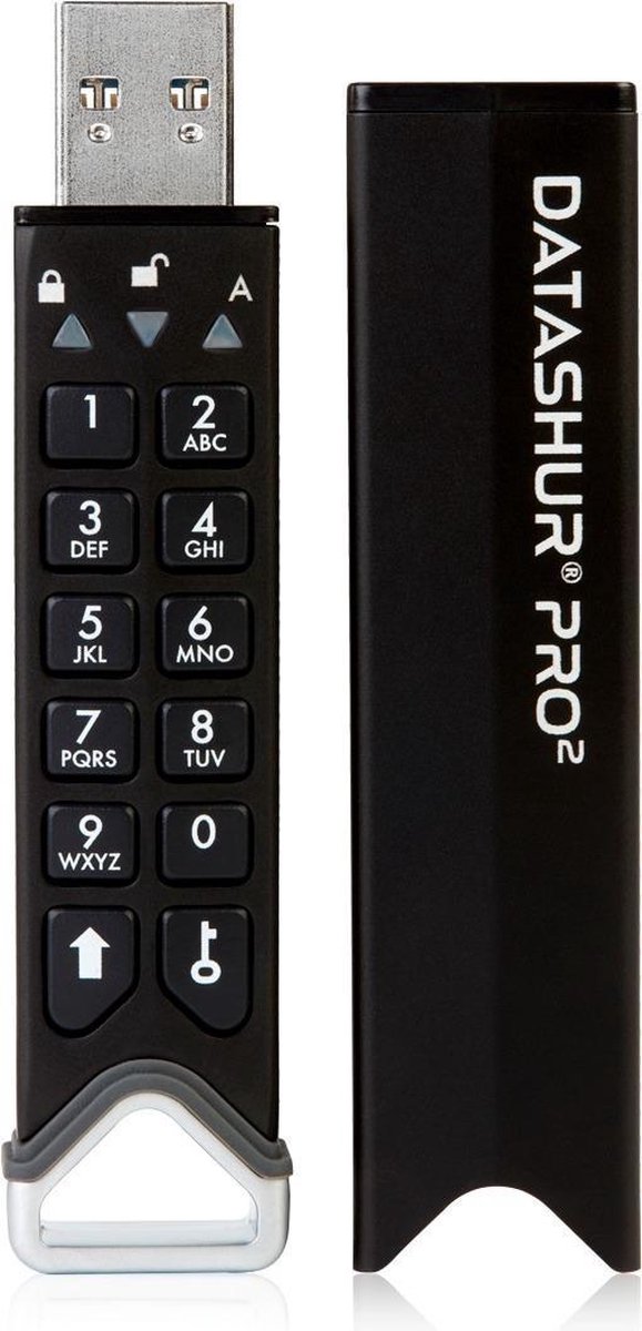 iStorage datAshur Pro2 USB-stick 32 GB Zwart IS-FL-DP2-256-32 USB 3.2 Gen 1