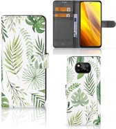 Wallet Book Case Xiaomi Poco X3 | Poco X3 Pro Smartphone Hoesje Leaves