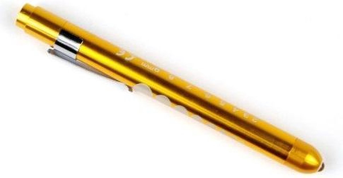 Goedkoopste SPECIAL LED ooglamp penlight Goudkleurig, inclusief batterijen