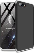 360 full body case voor Oppo RX17 Neo - zwart / zilver