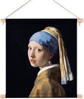 Textielposter / Wandkleed Meisje met de Parel - Johannes Vermeer - 120x140 cm