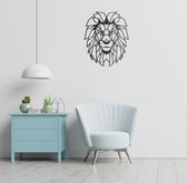 Drart - Metalen leeuw 40 cm x 33 cm - metalen wanddecoratie - metal lion