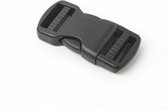 Allesvoordeliger steekgesp - klikgesp - gesp 10mm - set van 10 stuks - zwart