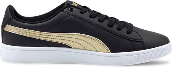 PUMA Vikky v2 Metallic M Dames Sneakers - Puma Black-Puma Team Gold - Maat  40 | bol.com