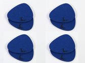 Promessa-Design Vilten onderzetters stijlvol steen-design – 5 mm dik - 8 Stuks onderzetters - antislip, hittebestendig, machinewasbaar – Donker Blauw