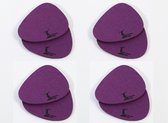 Promessa-Design Vilten onderzetters stijlvol steen-design – 5 mm dik - 8 Stuks onderzetters - antislip, hittebestendig, machinewasbaar – Paars