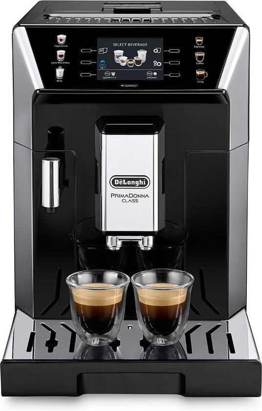 De'Longhi PrimaDonna ECAM 550.65.SB - Volautomatische espressomachine -  Zwart/Zilver | bol.com