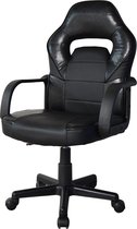 Chaise de bureau Thomas Junior - Chaise de jeu Racing Style Gaming - Réglable en hauteur - Noir