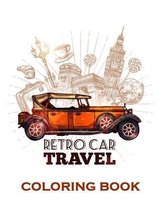 Retro Car Travel Coloring Book