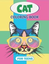 Cat Coloring Book for Teens