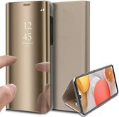 Hoesje geschikt voor Samsung Galaxy A42 - Book Case Spiegel Goud