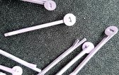 DIY haarspeldjes - haarschuifjes 5 cm - metaal - roze pink - zelfmaak haarschuifje - 5 stuks - kerst - knutselen met kinderen