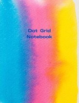 Dot Grid Notebook Abstract Notebook Large (8.5 x 11 inches) - Black Dotted Notebook/Journal 100 Dotted Pages