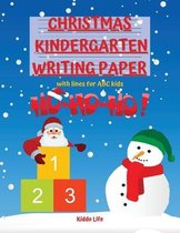 Christmas Kindergarten Writing Paper with lines for kids