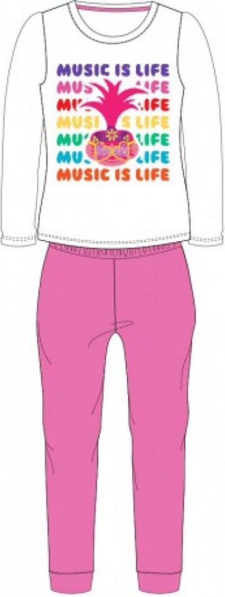 Dreamworks Trolls pyjama roze - maat 98