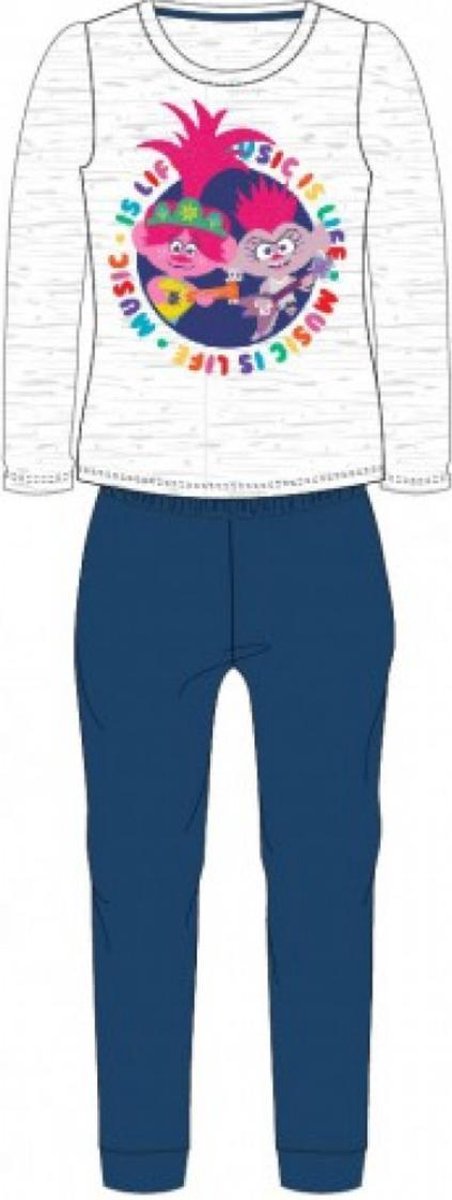 Dreamworks Trolls pyjama blauw - maat 104
