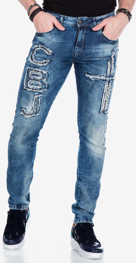 Cipo & Baxx Jeans Destroyed CBJ met modieuze wassing