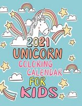 2021 Unicorn Coloring Calendar For Kids