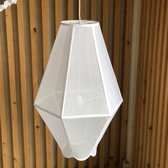 Hanglamp Wit Stof 76 cm