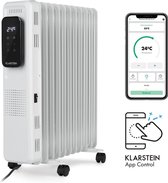 Klarstein Thermaxx Elevate Smart olieradiator - Elektrische kachel met afstandsbediening - 2720 W - 7-35° C - 24h-timer - Bedienbaar met app - Wit