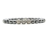 Beaddhism - Armband - La Palma - Zilver - Kashmir 3 - 8 mm - 20cm