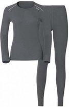 Odlo Warm Ondergoed set Dames grijs Maat L