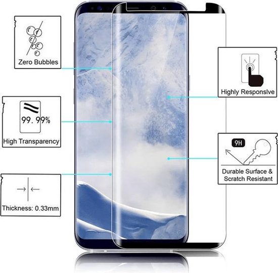 Foto: Screenprotector geschikt voor samsung s9 screenprotector glas tempered glass screen protector extra sterk en veilig 9h glas extra hard