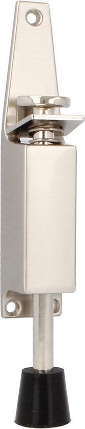 AMIG Butée de porte Butée de porte intérieure - à pédale - course 28 mm - Nickel satiné