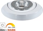 Ledmatters - Inbouwspot Wit - Dimbaar - 5 watt - 300 Lumen - 1800-2700 Kelvin - Dim to Warm - IP65 Badkamerverlichting