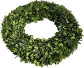 J-Line Krans Rond Buxus Groen S 35X7Cm