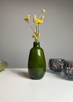 GREEN CONSENZA vaas - Glas - Groen - Hand made