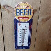 Thermometer Ice Cold Beer Served Here (Vintage, Retro)