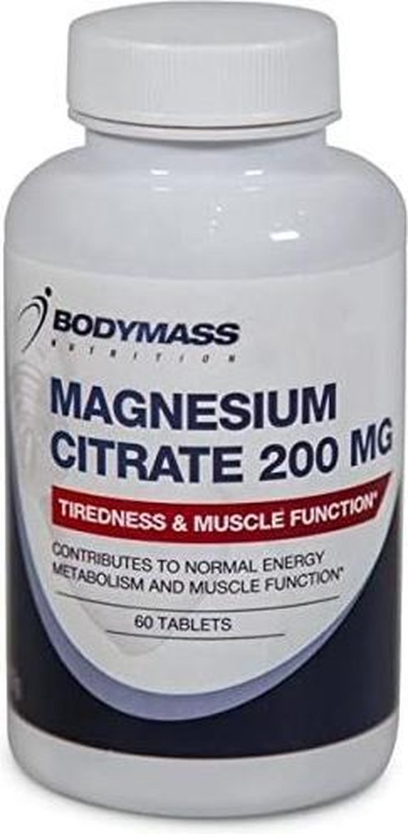 Hick Uitgaand aanvaarden Magnesium citrate 200 mg, Bodymass | bol.com
