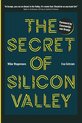 Boekcover van "The Secret of Silicon Valley" met gele tekst op een blauw gestreepte achtergrond.