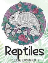 Reptiles Adult Coloring Book